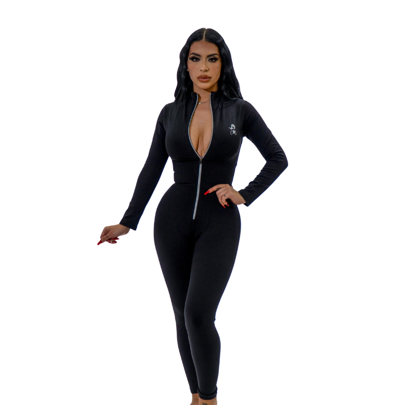 Sculpting Jumpsuit Long Sleeve - coquettedist