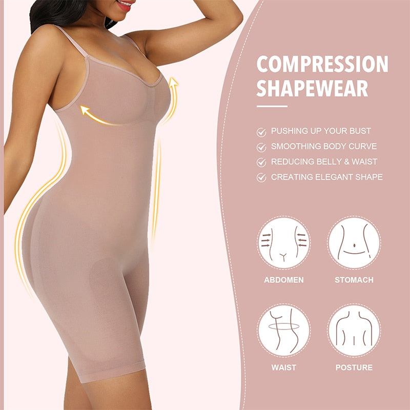 Women Tummy Control Bodysuit - coquettedist